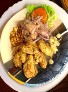 Ceviche con Chicharrón de Pescado